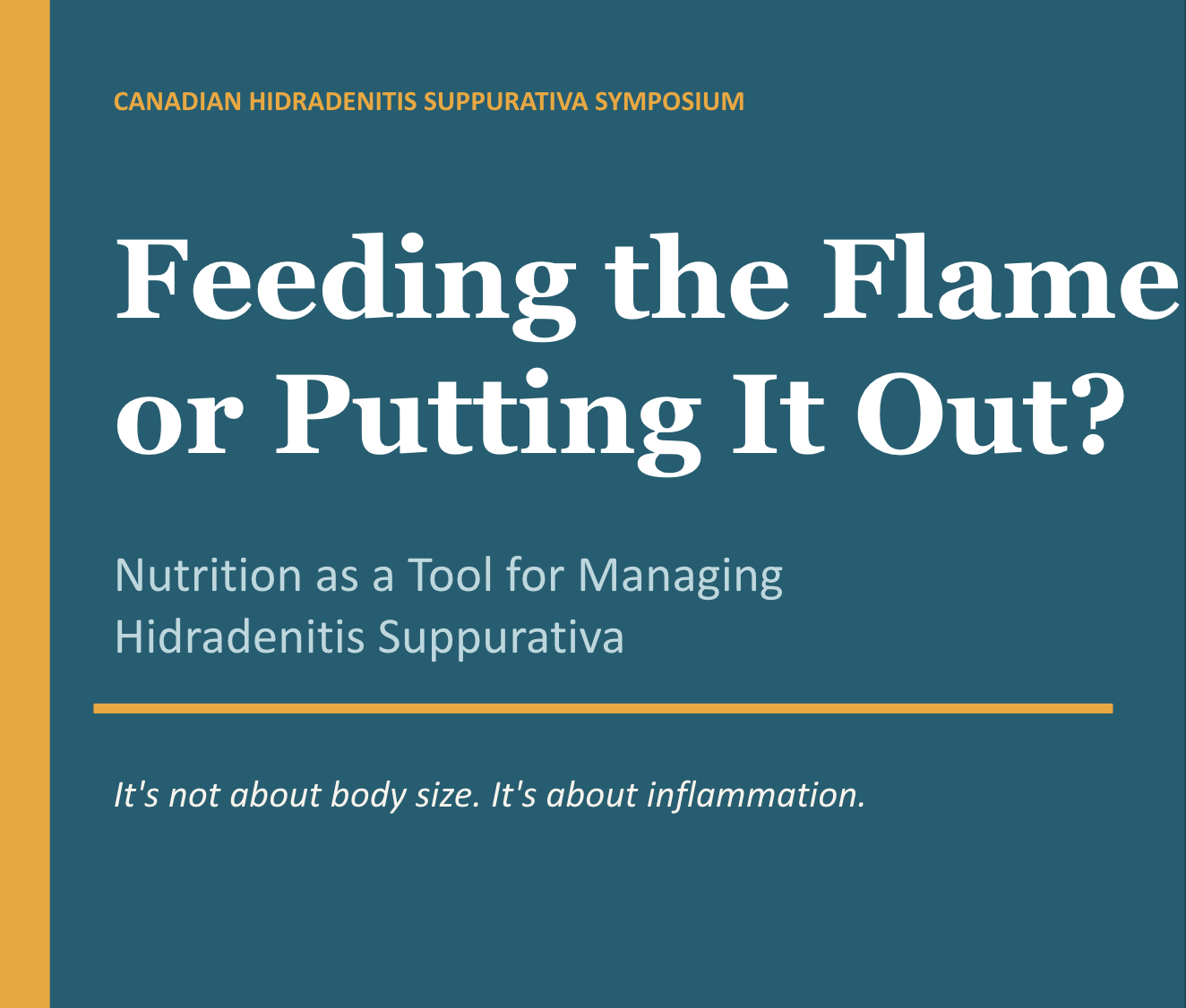 What I Presented to Dermatologists About HS and Nutrition — And Why I’m Sharing It With You